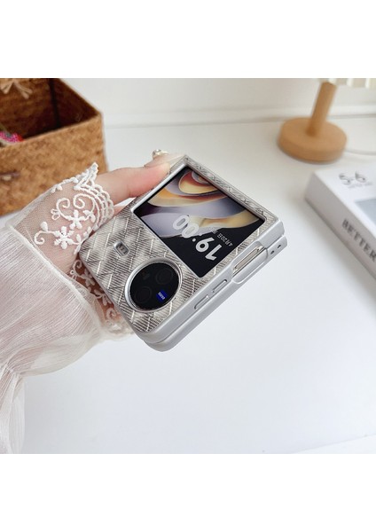 Vivo x Flip Için Renkli Dokuma Desenli Kılıf (Yurt Dışından) modelleri