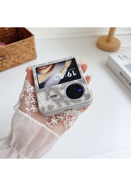 Vivo x Flip Için Renkli Dokuma Desenli Kılıf (Yurt Dışından) fırsatları