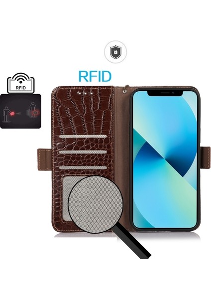 Honor Play 60 Plus / 200 Smart Için Timsah Dokulu Pu Kılıf (Yurt Dışından) fırsatları