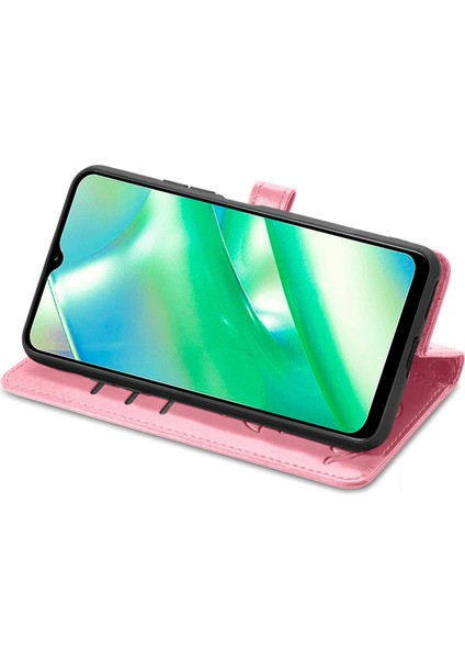 Realme C33 Için Kedi ve Köpek Kabartmalı Deri Kılıf (Yurt Dışından) fırsatları