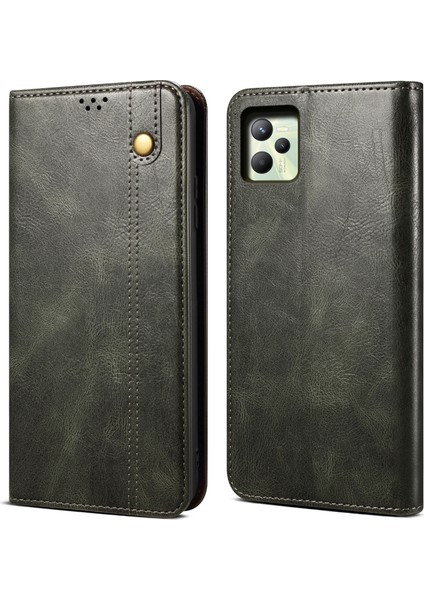 Oppo Realme C35 Için Deri Kılıf (Yurt Dışından)