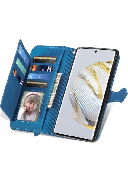 Huawei Nova 10 Için Kabartmalı Çiçek Deri Kılıf (Yurt Dışından) fırsatları