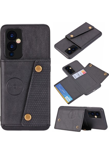 Oneplus 9 Için Çift Tokalı Pu + Tpu Kılıf (Yurt Dışından)