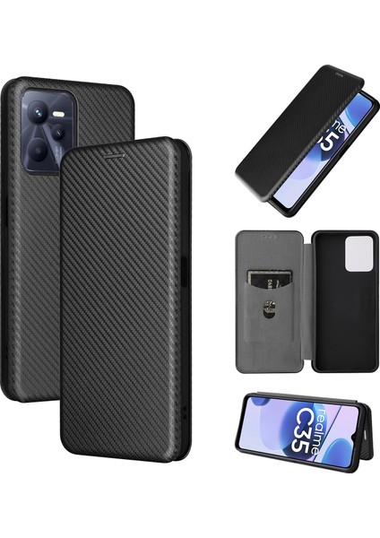 Oppo Realme C35 Için Karbon Fiber Telefon Kılıfı (Yurt Dışından)