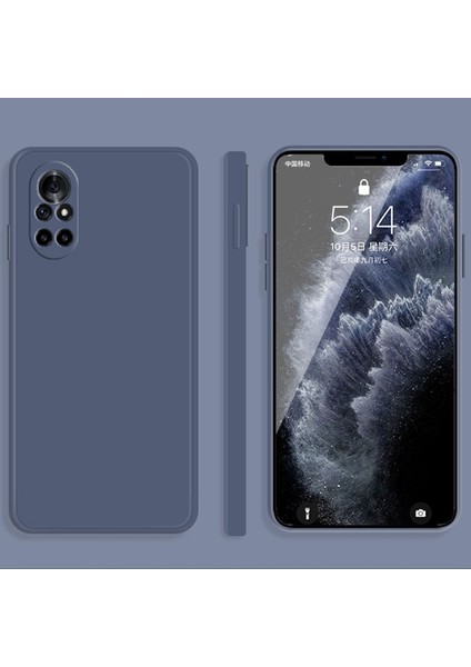 Huawei Nova 8 5g Için Sıvı Silikon Kılıf (Yurt Dışından)