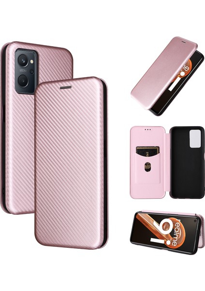 Oppo Realme 9i / A36 Için Karbon Fiber Pu Telefon Kılıfı (Yurt Dışından)