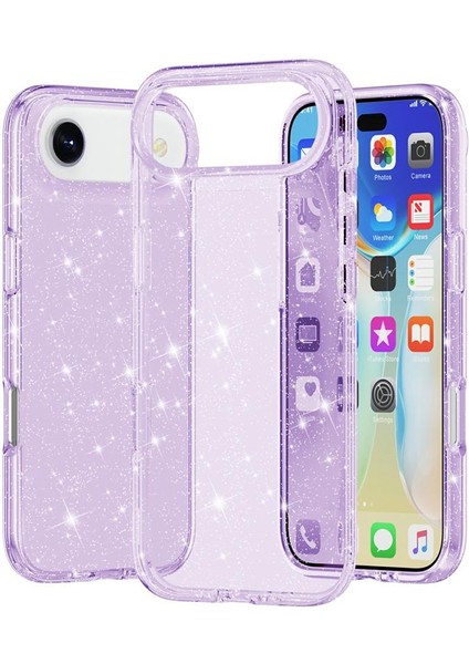 iPhone Air Için Terminator Simli Toz Telefon Kılıfı (Yurt Dışından)