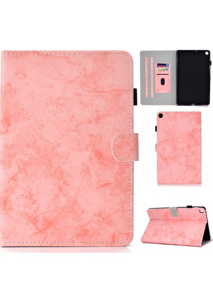 Samsung Galaxy Tab A7 (2020) T500 Için Mermer Kumaş Kılıf (Yurt Dışından)