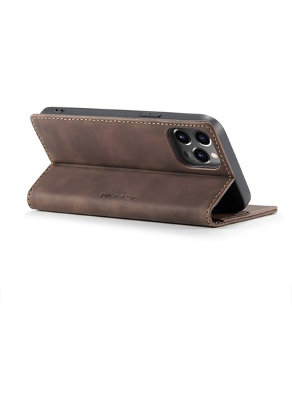 CASEME-013 iPhone 14 Pro Max Için Deri Kılıf (Yurt Dışından) indirimleri