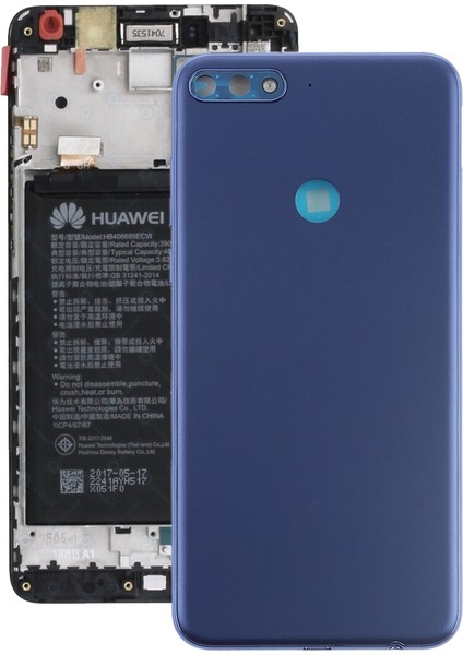 Huawei Y7 (2018) Için Yan Tuşlu Arka Kapak (Yurt Dışından)