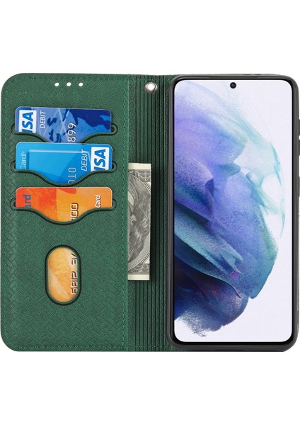 Samaung Galaxy S22+ 5g Için Dokuma Dokulu Telefon Pu Kılıf (Yurt Dışından) fırsatları