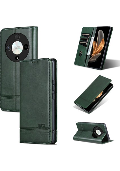 Honor Magic6 Lite 5G/X9B Için Manyetik Buzağı Dokusu Kılıfı (Yurt Dışından)