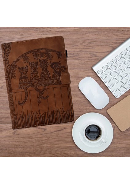 Samsung Galaxy Tab A 10.1 2019 T510 Için Kabartmalı Pu Kılıf (Yurt Dışından) fiyatları