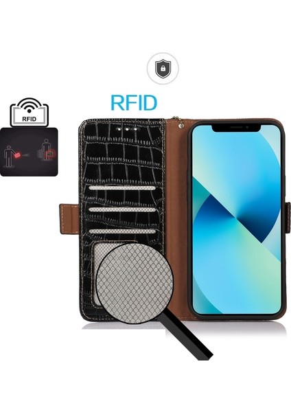 Honor Play 60 Plus / 200 Smart Için Timsah Dokulu Pu Kılıf (Yurt Dışından) fırsatları