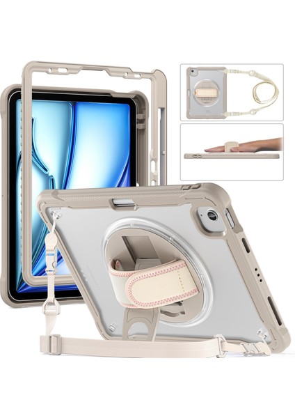 iPad Air 11 2024 Için Hibrit Tablet Kılıfı (Yurt Dışından)
