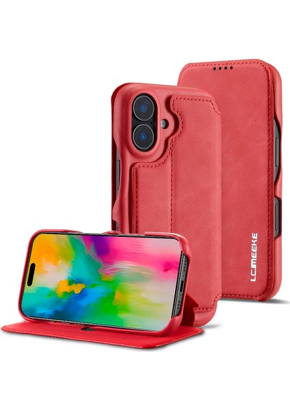 Lc Ancient'ın iPhone 16 Için Deri Telefon Kılıfı (Yurt Dışından)