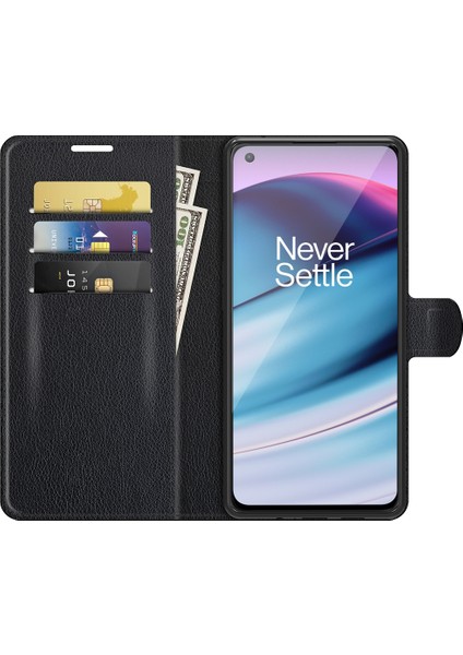 Oneplus Nord Ce Litchi Doku Flip Koruyucu Tpu Kılıf Için Oneplus Nord Ce 5g (Yurt Dışından) modelleri