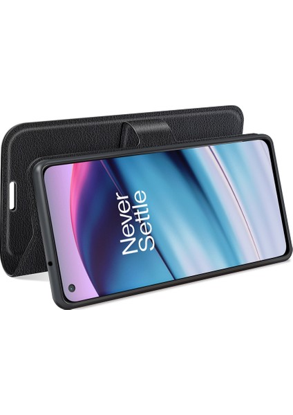 Oneplus Nord Ce Litchi Doku Flip Koruyucu Tpu Kılıf Için Oneplus Nord Ce 5g (Yurt Dışından) indirimleri