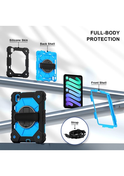 iPad Mini 2024 / Mini 6 Için Silikon Hibrit Pc Kılıfı (Yurt Dışından) modelleri