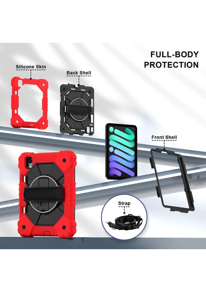 iPad Mini 2024 / Mini 6 Için Silikon Hibrit Pc Kılıfı (Yurt Dışından) modelleri