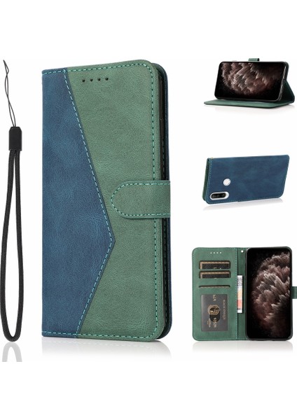 Huawei P30 Lite Için Çift Renkli Pu Kılıf (Yurt Dışından)