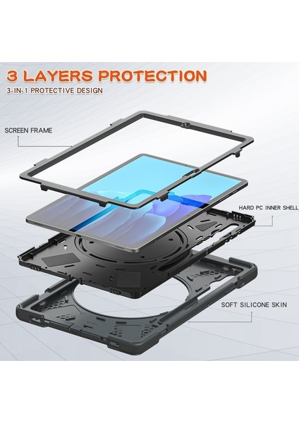 Samsung Galaxy Tab S7+ T970/T975 Için Koruyucu Kılıf Samsung Galaxy Tab S8+ / Tab S8 Plus / Tab S7 Fe / Tab S7+ T970/T975 (Yurt Dışından) modelleri