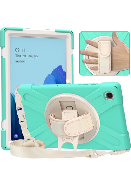 Samsung Galaxy Tab A7 (2020) T500 Için Silikon + Pc Kılıfı (Yurt Dışından)