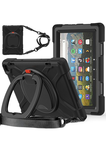 Fire Hd 8 2022 Için Silikon + Pc Tablet Kılıfı (Yurt Dışından)