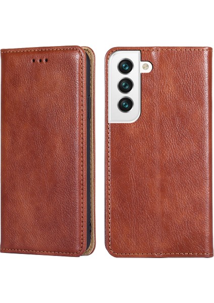 Samaung Galaxy S22+ 5g Için Saf Renkli Deri Kılıf (Yurt Dışından)