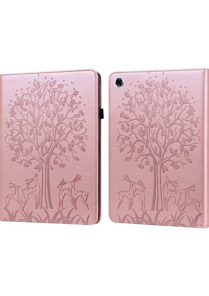 Ağaç ve Geyik Tablet Kılıfı Samsung Galaxy Tab A8 10.5 2021 SM-X200 / SM-X205 (Yurt Dışından)