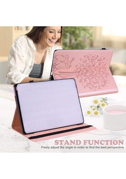 Ağaç ve Geyik Tablet Kılıfı Samsung Galaxy Tab A8 10.5 2021 SM-X200 / SM-X205 (Yurt Dışından) fırsatları