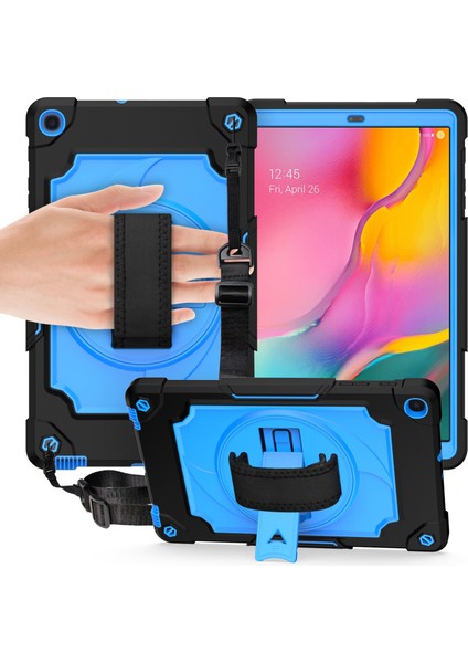 Samsung Galaxy Tab A 10.1 (2019)/T515 Için Silikon+Pc Kılıfı (Yurt Dışından)