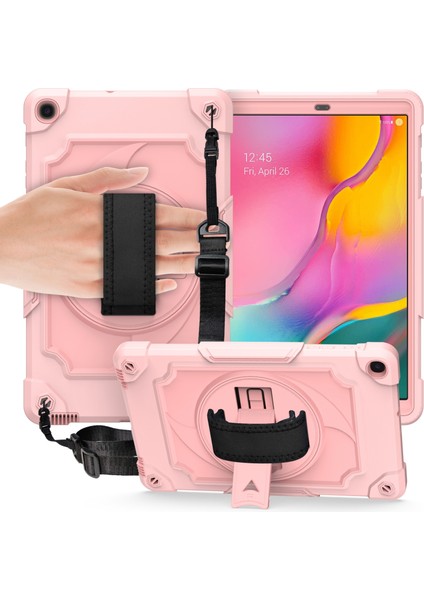 Samsung Galaxy Tab A 10.1 (2019)/T515 Için Silikon+Pc Kılıfı (Yurt Dışından)