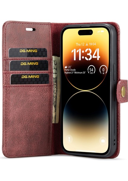 iPhone 14 Pro Için Crazy Horse Deri Kılıf (Yurt Dışından) fırsatları