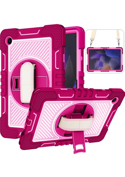 Samsung Galaxy Tab A8 10.5 2021 Için Silikon + Pc Tablet Kılıfı (Yurt Dışından)