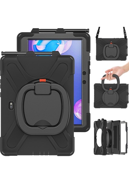 Samsung Galaxy Tab Active Pro Için Silikon + Pc Kılıfı (Yurt Dışından)