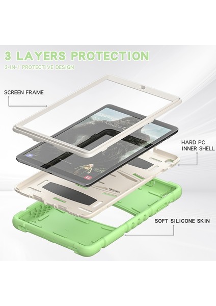 Samsung Galaxy Tab A 10.1 (2019) T510 Kombinasyon Kılıfı Için (Yurt Dışından) fırsatları