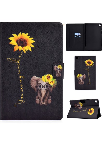 Samsung Galaxy Tab A7 (2020) T500 Için Renkli Çizim Kılıfı (Yurt Dışından)