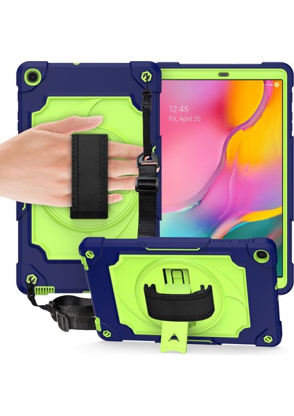 Samsung Galaxy Tab A 10.1 (2019)/T515 Için Silikon+Pc Kılıfı (Yurt Dışından)