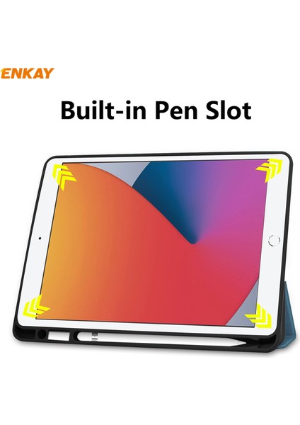 iPad 10.2 Için Kalem Yuvalı Akıllı Kılıf 2021 / 2020 / 2019 (Yurt Dışından) fırsatları