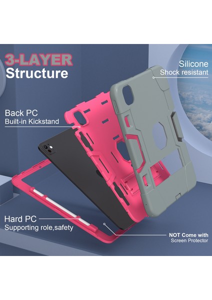 iPad Pro 13 2024 Için Silikon Akrilik Pc Tablet Kılıfı (Yurt Dışından) fiyatları