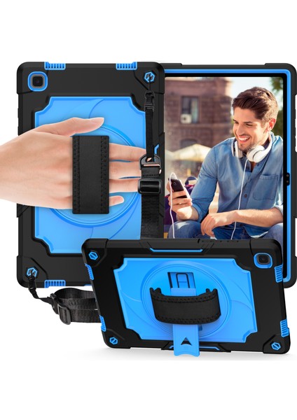 Samsung Galaxy Tab A7 10.4 (2020)/T500 Için Silikon+Pc Kılıfı (Yurt Dışından)