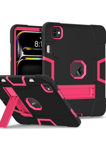 iPad Pro 13 2024 Için Silikon Akrilik Pc Tablet Kılıfı (Yurt Dışından)