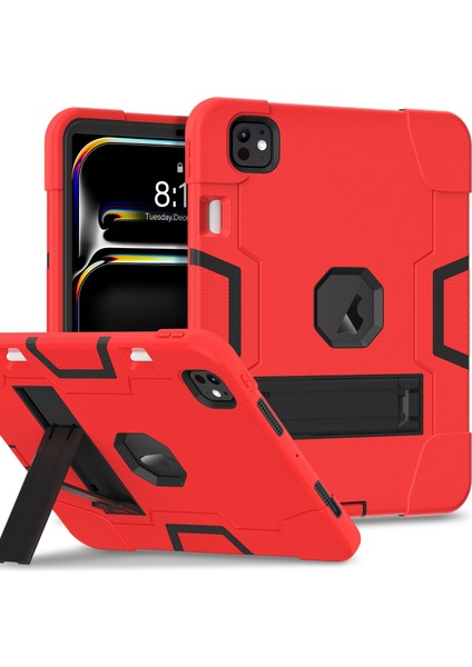 iPad Pro 13 2024 Için Silikon Akrilik Pc Tablet Kılıfı (Yurt Dışından)