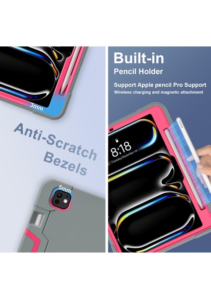 iPad Pro 13 2024 Için Silikon Akrilik Pc Tablet Kılıfı (Yurt Dışından) fırsatları