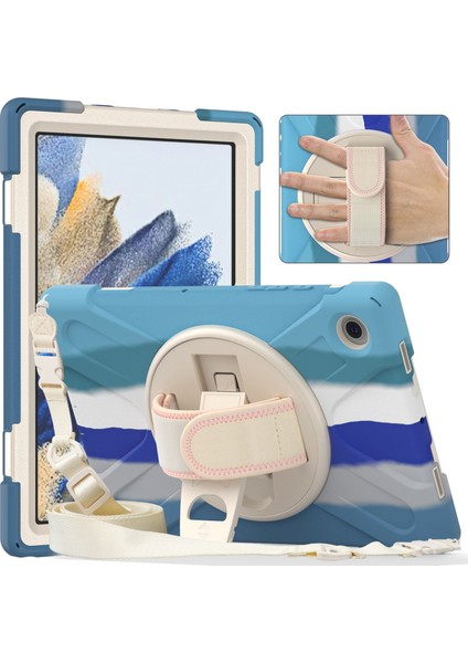 Samsung Galaxy Tab A8 10.5 2021 Için Silikon + Pc Tablet Kılıfı (Yurt Dışından)