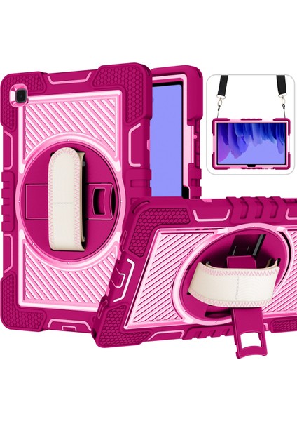 Samsung Galaxy Tab A7 10.4 (2020) T500/T505 Için Silikon+Pc Kılıfı (Yurt Dışından)