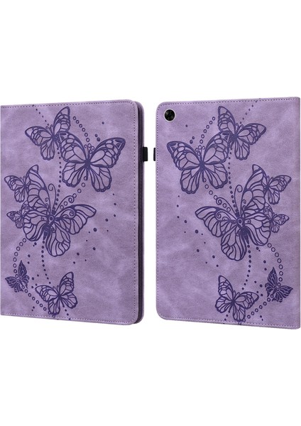 Realme Pad 10.4 Inç Için Kabartmalı Desenli Pu Kılıf (Yurt Dışından)