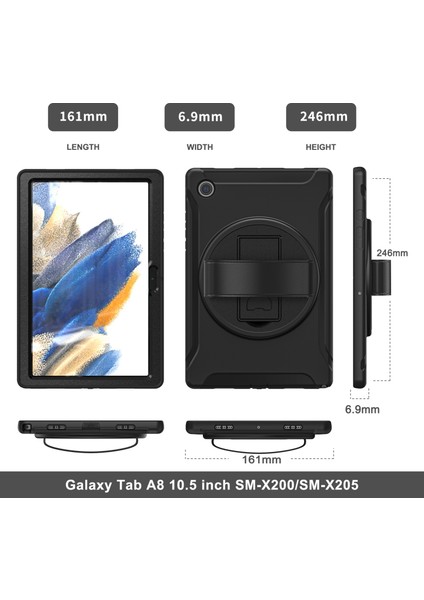 Samsung Galaxy Tab A8 10.5 2021 Için Tpu + Pc Tablet Kılıfı (Yurt Dışından) modelleri