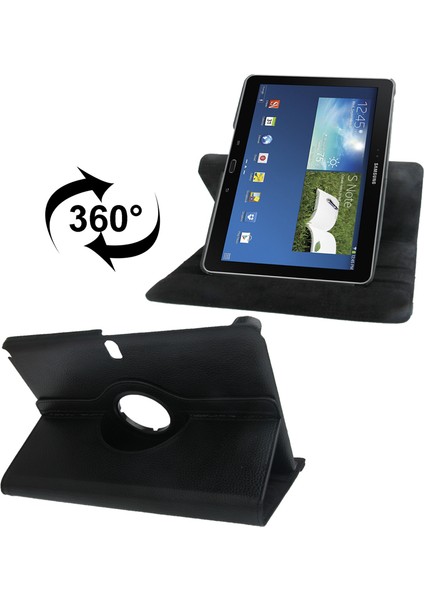 Galaxy Note 10.1 2014 Edition P600 Için Litchi Doku Pu Kılıf (Yurt Dışından)